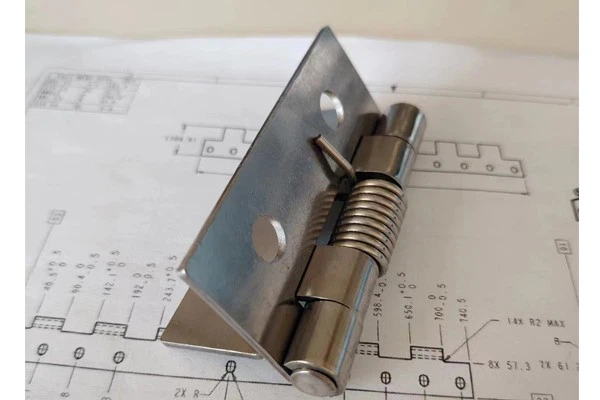 2mm2 Inch Aluminum Alloy Spring Hinge