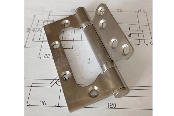Polished Stainless Steel 3MM Zimu Hinge