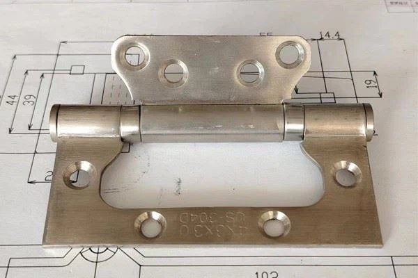 Polished Stainless Steel 3MM Zimu Hinge